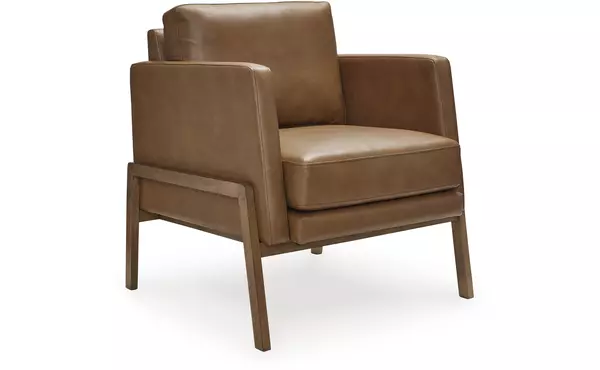 numund caramel accent chair by ashley