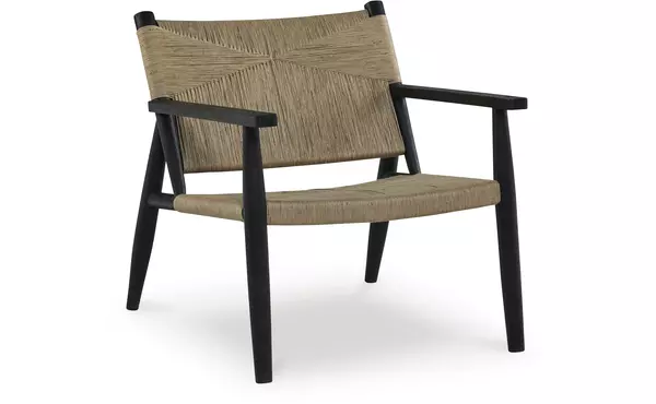 halfmore black/natural accent chair by ashley