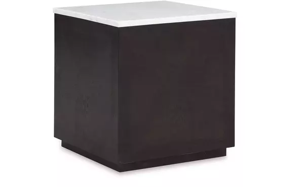 henridge black/white accent table by ashley