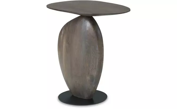 cormmet brown/black accent table by ashley