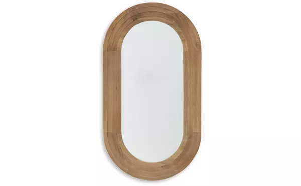 daverly brown accent mirror by ashley