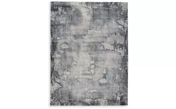 langrich blue/gray/cream large rug by ashley