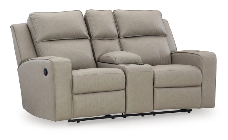 Lavenhorne DBL REC LOVESEAT W/CONSOLE ASHLEY Pebble 6330794C