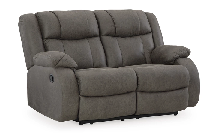 First Base RECLINING LOVESEAT ASHLEY Gunmetal 6880486C