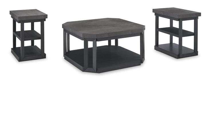 Bonilane OCCASIONAL TABLE SET (3/CN) ASHLEY Black/Gray T396-13