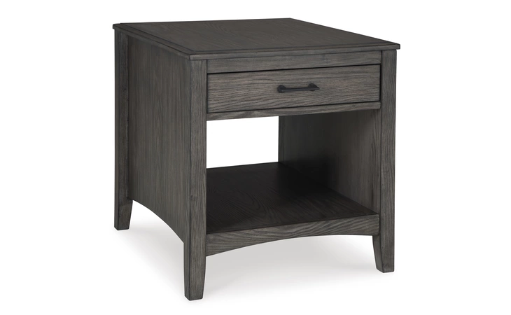 Montillan RECTANGULAR END TABLE ASHLEY Grayish Brown T651-3