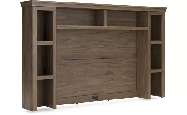 boardernest brown tv stand hutch by ashley