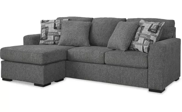 gardiner pewter sofa chaise by ashley