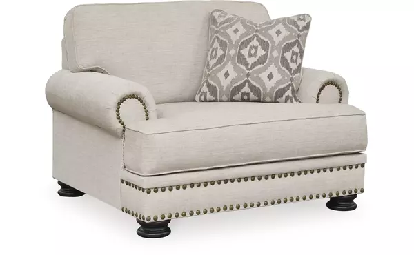merrimore linen chair and a half by ashley