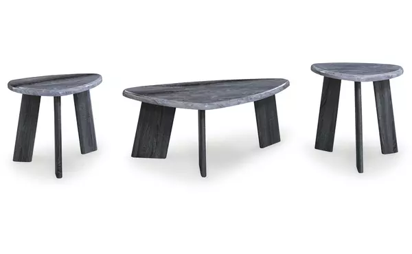 bluebond gray occasional table set (3/cn) by ashley