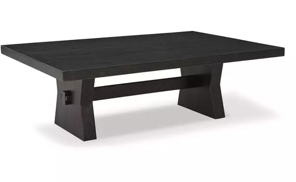 galliden black rectangular cocktail table by ashley