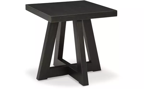galliden black square end table by ashley