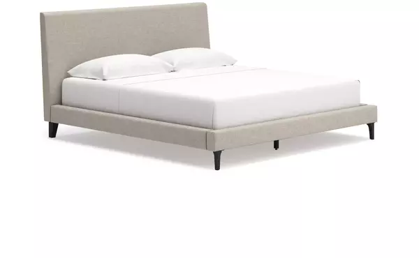 king uph bed w/roll slats ashley cielden two-tone B1199-82