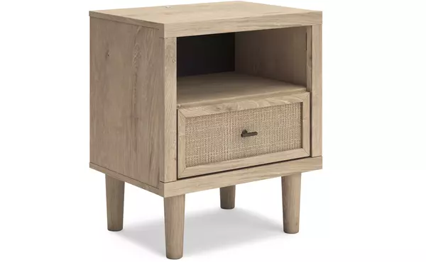 one drawer night stand ashley cielden two-tone B1199-91