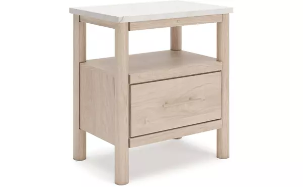 cadmori tan one drawer night stand by ashley
