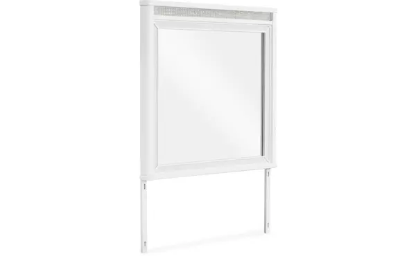 chalanna white bedroom mirror by ashley