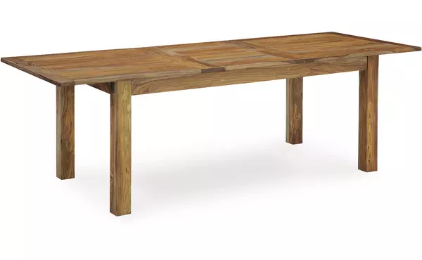 dressonni brown/black rect drm butterfly ext table by ashley