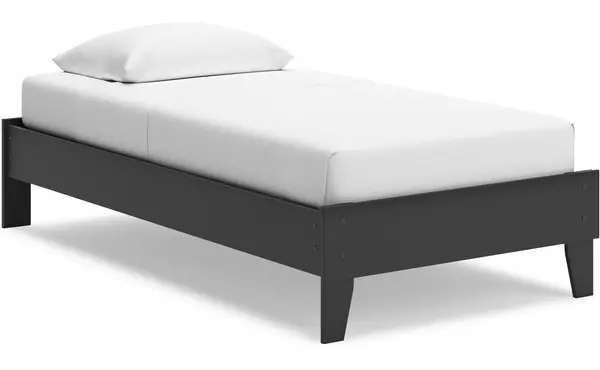socalle black twin platform bed by ashley