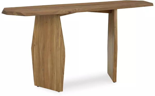 holward natural console sofa table by ashley