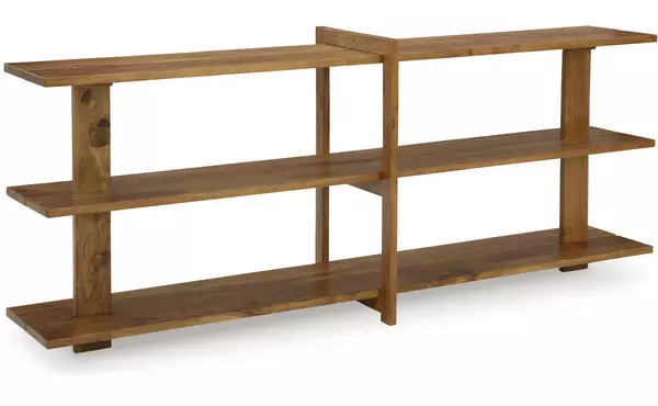 fayemour brown console sofa table by ashley