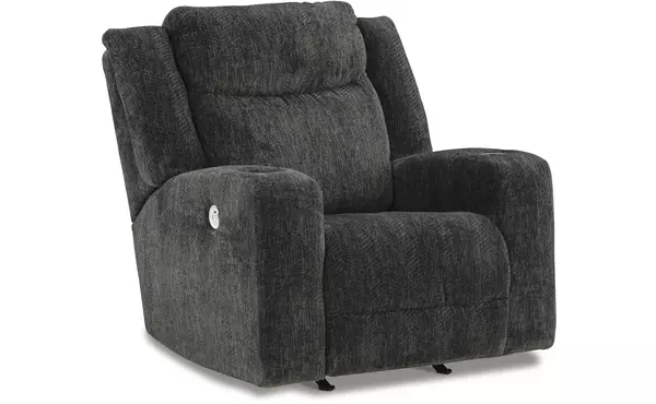 martinglenn ebony power rocker recliner by ashley