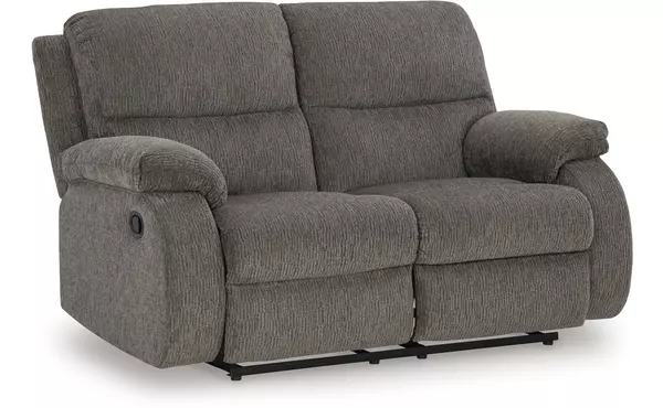scranto brindle reclining loveseat by ashley
