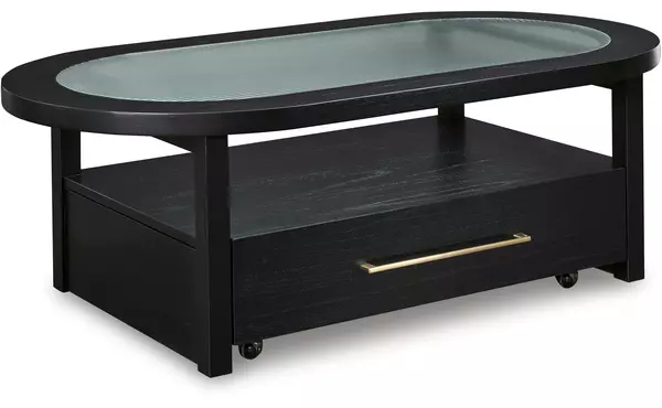 winbardi black oval cocktail table by ashley