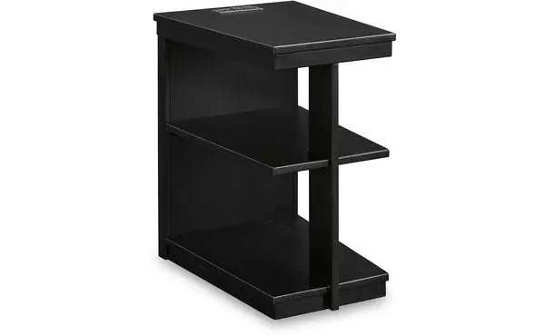 winbardi black chair side end table by ashley
