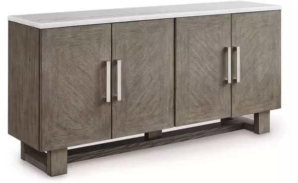 loyaska grayish brown/white extra large tv stand by ashley