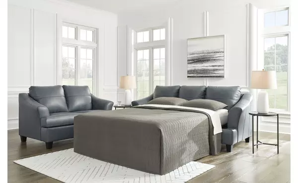 genoa steel queen sofa sleeper by ashley