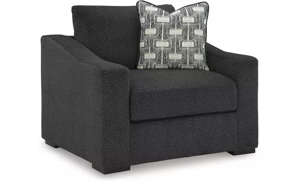 wryenlynn onyx chair and a half by ashley