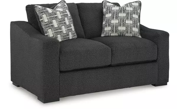 wryenlynn onyx loveseat by ashley