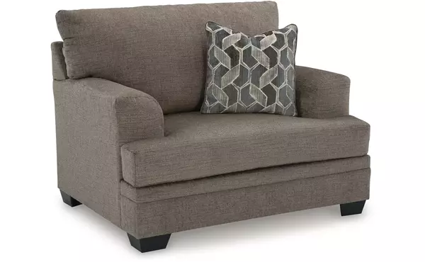 stonemeade nutmeg chair and a half by ashley