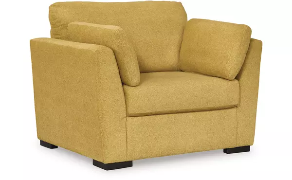 keerwick sunflower chair and a half by ashley