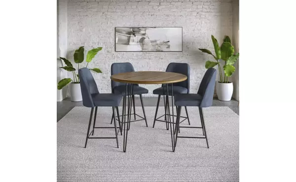 brennan  round counter table w/hairpin legs brennan dining by jofran