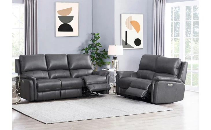 LEATHER POWER RECLINING LOVESEAT EXACT 1273PWRLOVE  1273PWRLOVE
