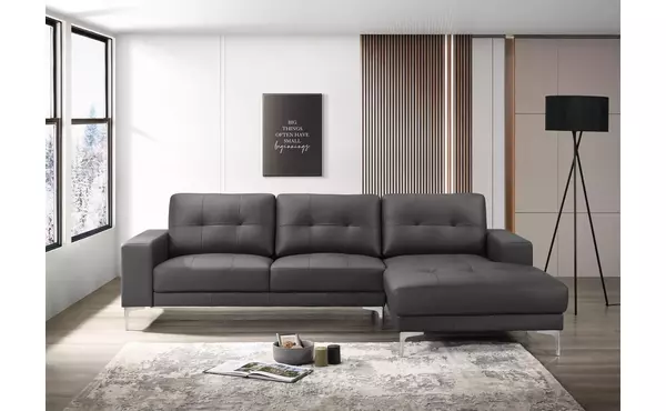 leather lhf loveseat black by exact