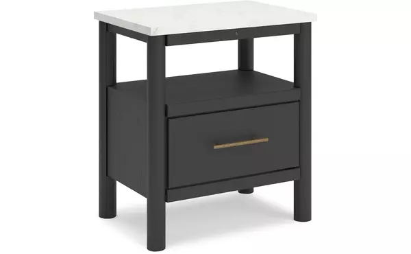 cadmori black/white one drawer night stand by ashley