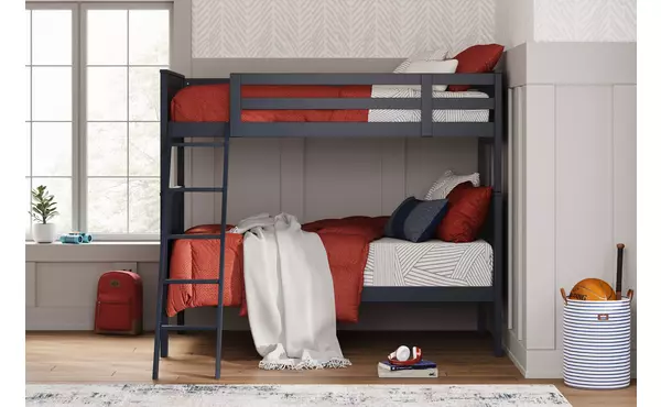 nextonfort multi twin bunk bed rails and ladder by ashley