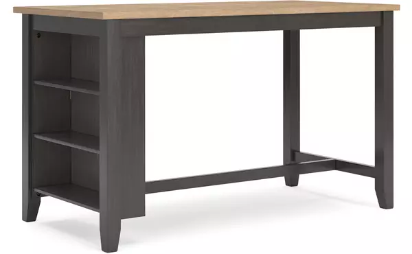 gesthaven natural/brown rect dining room counter table by ashley