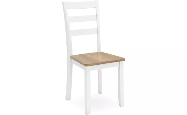 gesthaven natural/white dining room side chair (2/cn) by ashley