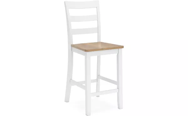 gesthaven natural/white barstool (2/cn) by ashley