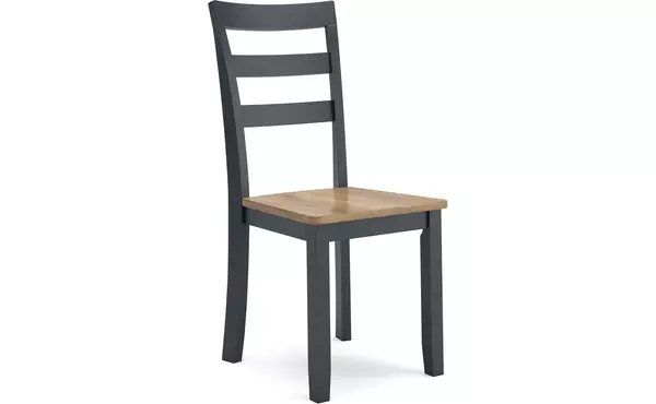 gesthaven natural/blue dining room side chair (2/cn) by ashley