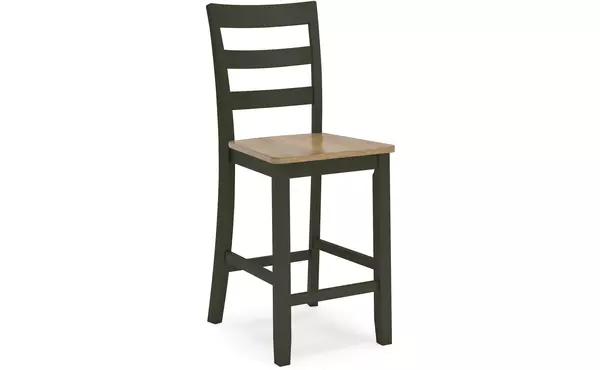 gesthaven natural/green barstool (2/cn) by ashley