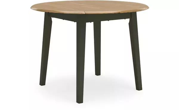 gesthaven natural/green round drm drop leaf table by ashley