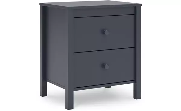 simmenfort navy blue two drawer night stand by ashley