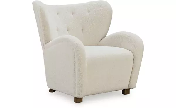 larbell ecru accent chair by ashley