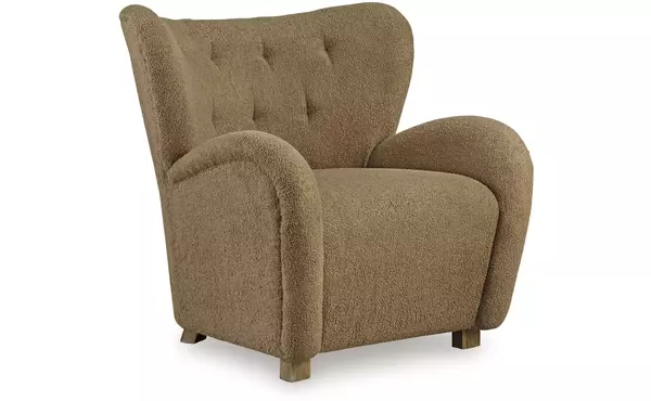 larbell camel accent chair by ashley