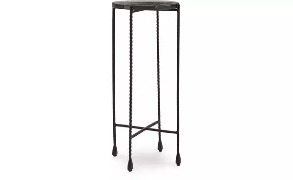 newgoren clear/black accent table by ashley