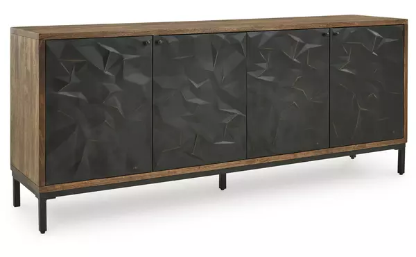 dorannby black/brown accent cabinet by ashley